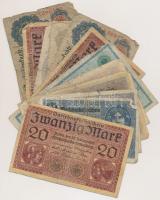 Német Birodalom 1908-1918. 20db-os vegyes bankjegy tétel T:vegyes German Empire 1908-1918. 20pcs of banknotes C:mixed