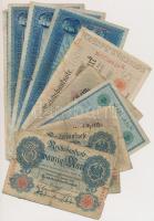Német Birodalom 1903-1918. 20db-os vegyes bankjegy tétel T:vegyes German Empire 1903-1918. 20pcs of bankotes C:mixed