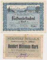 Németország / Weimari Köztársaság 1922-1923. 7db klf szükségpénz, közte Halle, Hamburg, Neu-Ulm T:II...