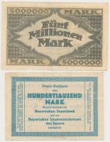 Németország / Weimari Köztársaság 1922-1923. 7db klf szükségpénz, közte Halle, Hamburg, Neu-Ulm T:II...