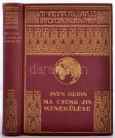 Sven Hedin: Ma Csung-Jin menekülése. 67 képpel. Magyar Földrajzi Társaság Könyvtára. Bp., 1937, Franklin. Kiadói aranyozott egészvászon sorozatkötésben, szép állapotban.