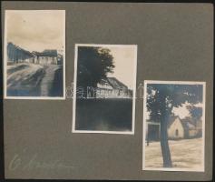 cca 1920-30 Óbudai fotók kartonra kasírozva, 6db, 4x6cm