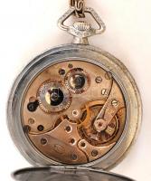 Art deco stílusú Doxa zsebóra lánccal, működik, cserélt, plexi óraüveggel, saját dobozában