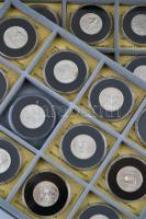 Amerikai Egyesült Államok 1999-2008. 1/4$ Cu-Ni "50 Állam" (24xklf) érmetartó kazettában T:1,1- USA 1999-2008. 1/4 Dollar Cu-Ni "50 State Quarters" (24xdiff) in coin box C:UNC,AU