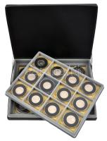 Amerikai Egyesült Államok 1999-2008. 1/4$ Cu-Ni "50 Állam" (24xklf) érmetartó kazettában T...