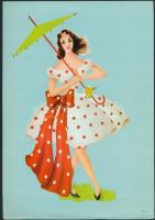 cca 1960 Retró reklámnyomtatványok, 6db, különböző méretben és minőségben, 17x13cm és 24x17cm