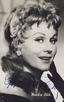 Marika Rökk aláírása képeslapon