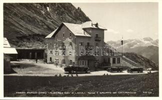 Passo Pordoi, Albergo Col di Lana alla Posta, Gruppo del Catinaccio / hotel, automobiles