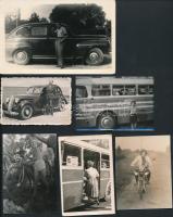 cca 1930-1940 Automobilok, 12 db fotó / Vintage automobile photos