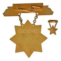 ~1960. "Állami Gazdaság Kiváló Dolgozója" zománcozott Br kitüntetés miniatűrrel, szennyeze...