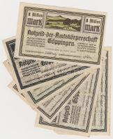 Németország / Weimari Köztársaság / Göppingen 1923. 6db szükségpénz T:III Germany / Weimar Republic / Göppingen 1923. 6pcs of necessity notes C:F