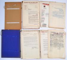 1930-39 Hofherr-Schrantz-Clayton-Shuttleworth bécsi gépgyártó cég üzleti levelezése, számlái ect., é...