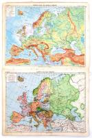 Dr. Kogutowicz Károly iskolai atlasza. Bp., 1931, Kókai. Kiadói kopottas papírkötésben. Egy lap kijá...