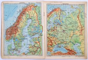 Dr. Kogutowicz Károly iskolai atlasza. Bp., 1931, Kókai. Kiadói kopottas papírkötésben. Egy lap kijá...