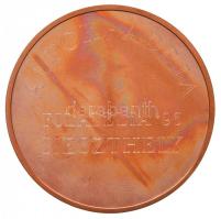 1996. "Alpok-Adria Filatélia '96 Keszthely" kiállítási Br emlékérem (65mm) T:2