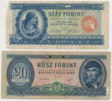 1946. 100Ft + 1949. 20Ft T:III-,IV ly. Adamo F26,F10