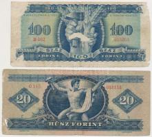 1946. 100Ft + 1949. 20Ft T:III-,IV ly.
Adamo F26,F10