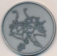 Olaszország 2000. "Alpok-Adria Filatélia - Passariano-Codroipo" fém emlékérem bársonytokba...