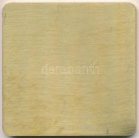 Ausztria 1986. "ÖVEBRIA Bélyegkiállítás" fém plakett (58,5x58,5mm) T:1-
Austria 1986. &qu...