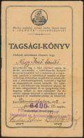 1929 A Pázmándfalui Hangya fogyasztási és értékesítő szövetkezet tagsági könyve.