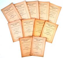 1910 Természettudományi Közlöny. A K. M. Természettudományi Társulat 22 száma+ 3 szám Pótfüzetek Ter...