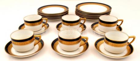 Rosenthal csésze+alj és tányér készlet, hibátlan, d:17 és 20 cm, összesen:18 db