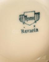 Ezüst (Ag.) csésze és alj porcelán pohárral, jelzett, jó állapotban, nettó:93 g