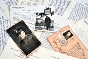 cca 1940-45 Szilágysomlyó polgármesetrének, dr. Udvary Józsefnek levelei,fotói, okmányai a világháború idejáből, érdekes helytörténeti forrásként is szolgálhat, 22db