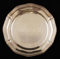 Ezüst (Ag.) tálka tartó és tálkák (12db), jelzett, jó állapotban, nettó:550 g, d:8,5 cm