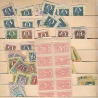 Okmánybélyeg tétel füzetlapokon, borítékokban, berakólapokon, iratrendezőben. Érdemes megnézni!!