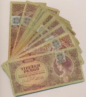 1945. 10.000P (30x) mind "MNB" bélyeggel T:vegyes