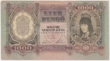 1943. 1000P (3x) sorszámkövetők T:III kis szakadás