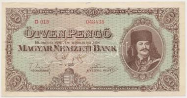 1945. 50P T:I-,II Adamo P15