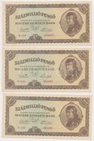 1946. 100.000.000P (5x) sorszámkövetők T:I,I-