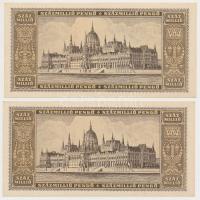 1946. 100.000.000P (5x) sorszámkövetők T:I,I-