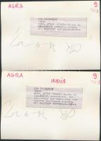 cca 1970 India 12 db feliratozott MTI sajtófotó / India Press photos 16x12 cm
