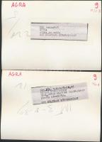 cca 1970 India 12 db feliratozott MTI sajtófotó / India Press photos 16x12 cm