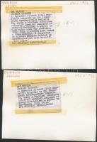 cca 1970 Japán, Okinawa 6 db feliratozott MTI sajtófotó / Japan, Okinawa 8 press photos 16x12 cm