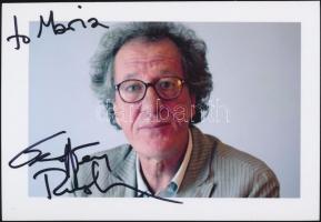 Geoffrey Rush (1951-) Oscar-díjas és Golden Globe-díjas ausztrál színész  aláírása fotón, 15x10cm