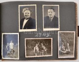 1940-1960 Családi fotó hagyaték, több, mint 100 fénykép egy katonatiszt családi életéből. Igényes al...