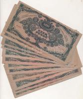 1945. 1000P (30x) mind piros "MNB" bélyeggel T:vegyes
