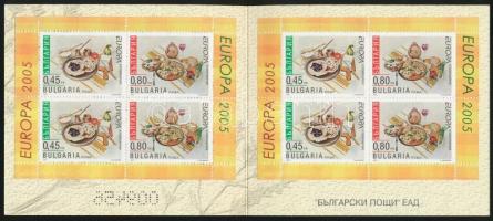 Europa CEPT, Gasztronómia bélyegfüzet, Europa CEPT, Gastronomy stamp-booklet