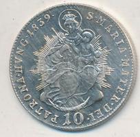 1839B 10kr Ag "V. Ferdinánd" T:2