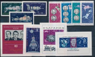 1969-1970 Űrkutatás motívum 2 klf sor + 4 klf blokk 1969-1970 Space research 2 diff sets + 4 diff bl...