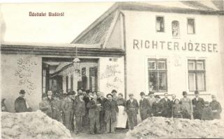 Budapest, Buda; Richter József borháza, csoportkép