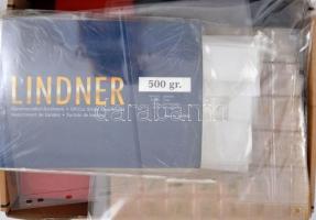 Nagy kellék tétel: berakólapok, dísztokok, érmetartó zacskók, víztiszta bankjegytokok használt állap...