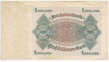 Németország / Weimari Köztársaság 1923. 5.000.000M T:III
Germany / Weimar Republic 1923. 5.000.000 ...