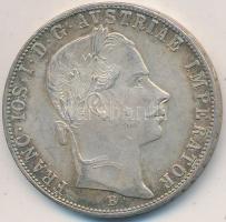 1859B 1Fl Ag "Ferenc József" T:2,1-