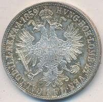 1859B 1Fl Ag "Ferenc József" T:2,1-