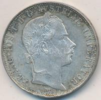 Ausztria/olasz verdejel 1858M 1Fl Ag "Ferenc József" Milánó T:2 ph. Austria/Italian mintmark 1858M 1Fl Ag "Franz Joseph" Milan C:XF edge error